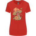Snail Playing Guitar Rock Music Guitarist Womens Wider Cut T-Shirt Red