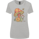 Snail Playing Guitar Rock Music Guitarist Womens Wider Cut T-Shirt Sports Grey