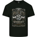 Snakebite Whiskey Whisky Biker Motorcycle Mens Cotton T-Shirt Tee Top Black