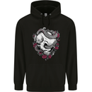 Snakes and Skull Biker Heavy Metal Gothic Mens Hoodie Black