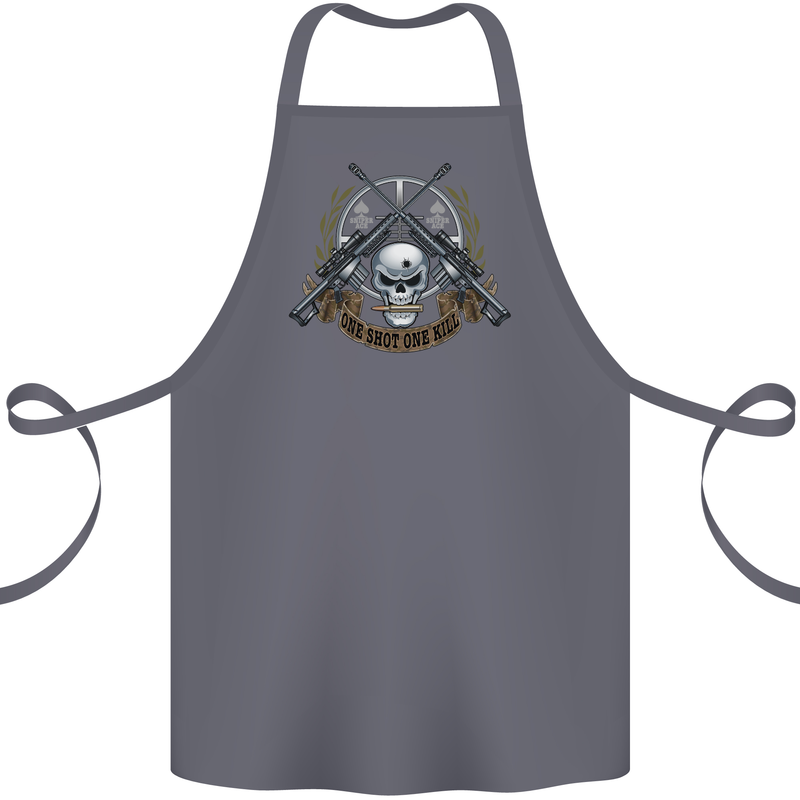 Sniper Ace One Shot Kill Para Marine Army Cotton Apron 100% Organic Steel
