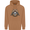 Sniper Ace One Shot Kill Para Marine Army Mens 80% Cotton Hoodie Caramel Latte