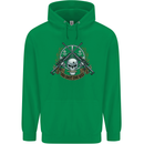 Sniper Ace One Shot Kill Para Marine Army Mens 80% Cotton Hoodie Irish Green