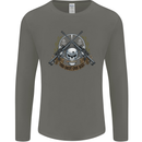 Sniper Ace One Shot Kill Para Marine Army Mens Long Sleeve T-Shirt Charcoal