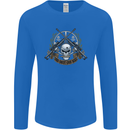 Sniper Ace One Shot Kill Para Marine Army Mens Long Sleeve T-Shirt Royal Blue