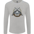 Sniper Ace One Shot Kill Para Marine Army Mens Long Sleeve T-Shirt Sports Grey