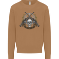 Sniper Ace One Shot Kill Para Marine Army Mens Sweatshirt Jumper Caramel Latte