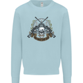 Sniper Ace One Shot Kill Para Marine Army Mens Sweatshirt Jumper Light Blue