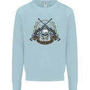 Sniper Ace One Shot Kill Para Marine Army Mens Sweatshirt Jumper Light Blue