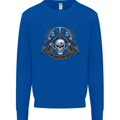 Sniper Ace One Shot Kill Para Marine Army Mens Sweatshirt Jumper Royal Blue