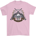Sniper Ace One Shot Kill Para Marine Army Mens T-Shirt Cotton Gildan Light Pink