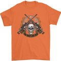 Sniper Ace One Shot Kill Para Marine Army Mens T-Shirt Cotton Gildan Orange