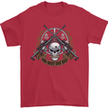 Sniper Ace One Shot Kill Para Marine Army Mens T-Shirt Cotton Gildan Red