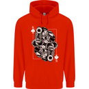 Sniper Playing Card Military Army Elite Childrens Kids Hoodie Bright Red