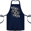 Sniper Playing Card Military Army Elite Cotton Apron 100% Organic Navy Blue