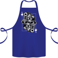 Sniper Playing Card Military Army Elite Cotton Apron 100% Organic Royal Blue