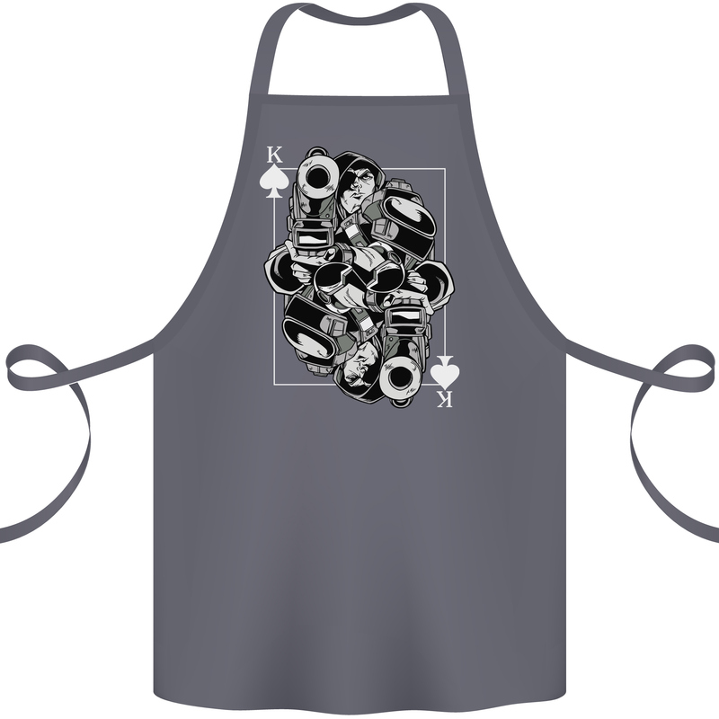 Sniper Playing Card Military Army Elite Cotton Apron 100% Organic Steel