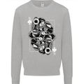Sniper Playing Card Military Army Elite Kids Sweatshirt Jumper Sports Grey
