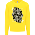 Sniper Playing Card Military Army Elite Kids Sweatshirt Jumper Yellow