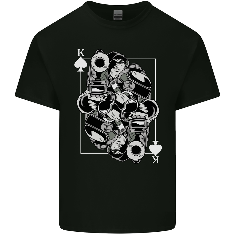 Sniper Playing Card Military Army Elite Kids T-Shirt Childrens Black