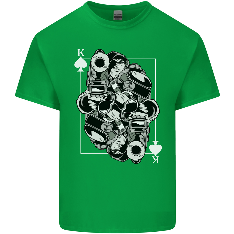 Sniper Playing Card Military Army Elite Kids T-Shirt Childrens Irish Green