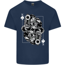 Sniper Playing Card Military Army Elite Kids T-Shirt Childrens Navy Blue