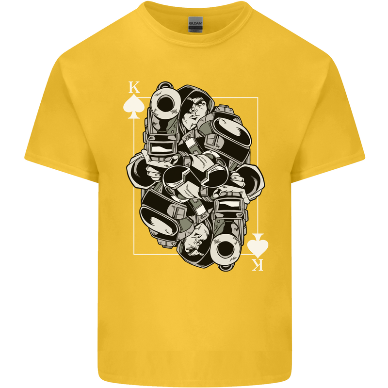 Sniper Playing Card Military Army Elite Kids T-Shirt Childrens Yellow