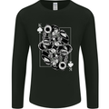 Sniper Playing Card Military Army Elite Mens Long Sleeve T-Shirt Black