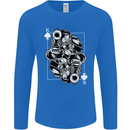 Sniper Playing Card Military Army Elite Mens Long Sleeve T-Shirt Royal Blue