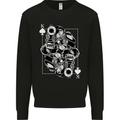 Sniper Playing Card Military Army Elite Mens Sweatshirt Jumper Black