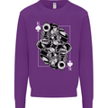 Sniper Playing Card Military Army Elite Mens Sweatshirt Jumper Purple
