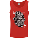Sniper Playing Card Military Army Elite Mens Vest Tank Top Red