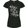 Sniper Playing Card Military Army Elite Womens Petite Cut T-Shirt Black