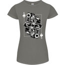 Sniper Playing Card Military Army Elite Womens Petite Cut T-Shirt Charcoal