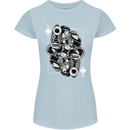 Sniper Playing Card Military Army Elite Womens Petite Cut T-Shirt Light Blue