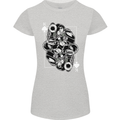 Sniper Playing Card Military Army Elite Womens Petite Cut T-Shirt Sports Grey