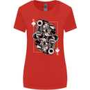 Sniper Playing Card Military Army Elite Womens Wider Cut T-Shirt Red
