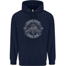 Sniper Squad Worldwide Army Para Marines Mens 80% Cotton Hoodie Navy Blue