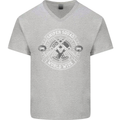 Sniper Squad Worldwide Army Para Marines Mens V-Neck Cotton T-Shirt Sports Grey