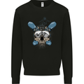 Snowboard Skull Snowboarding Snowboarder Kids Sweatshirt Jumper Black