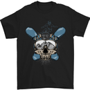 Snowboard Skull Snowboarding Snowboarder Mens T-Shirt Cotton Gildan Black