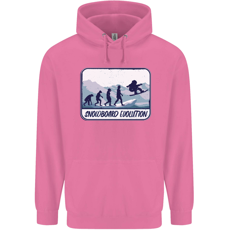 Snowboarding Evolution Funny Snowboarder Childrens Kids Hoodie Azalea
