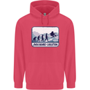 Snowboarding Evolution Funny Snowboarder Childrens Kids Hoodie Heliconia