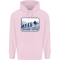 Snowboarding Evolution Funny Snowboarder Childrens Kids Hoodie Light Pink