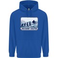 Snowboarding Evolution Funny Snowboarder Childrens Kids Hoodie Royal Blue