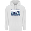 Snowboarding Evolution Funny Snowboarder Childrens Kids Hoodie White