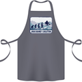 Snowboarding Evolution Funny Snowboarder Cotton Apron 100% Organic Steel