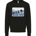 Snowboarding Evolution Funny Snowboarder Kids Sweatshirt Jumper Black