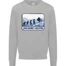 Snowboarding Evolution Funny Snowboarder Kids Sweatshirt Jumper Sports Grey