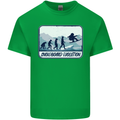 Snowboarding Evolution Funny Snowboarder Kids T-Shirt Childrens Irish Green